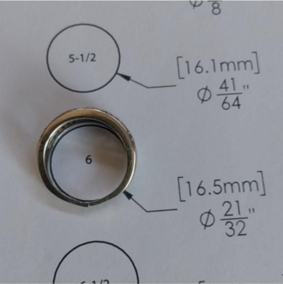 10k white gold hearts thick heavy band ring